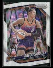 2025 Panini Prizm WNBA Satou Sabally 4 Phoenix Mercury White Seismic Prizms