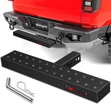 Hitch Step With 2 Hitch Receiver Rear Bumper Guard 23.5 Inch Hitch Step Hitch Step With 2 Hitch Receiver Rear Bumper Guard 23.5 Inch Hitch Step