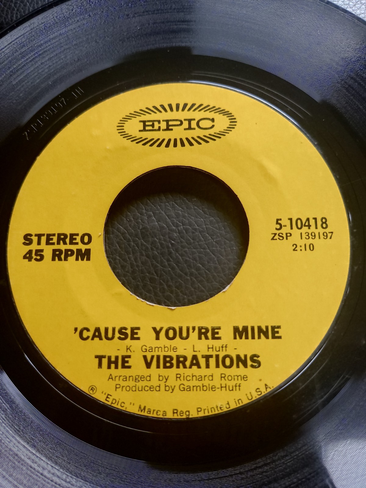 The Vibrations Cause You're Mine Northern Soul Epic Records.