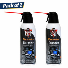 Dust-Off Electronics Compressed Air Duster 10 oz Cans   2 Pack  Free Shipping