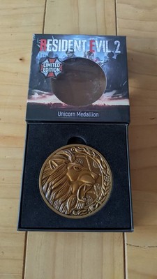 Resident Evil 2 Remake Lion Medallion Coin Capcom Collectors Edition 0972