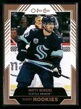 Matty Beniers 2022-23 Upper Deck O-Pee-Chee Glossy Rookies Gold #R-9 Kraken