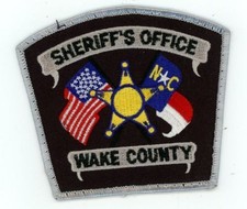 NORTH CAROLINA NC WAKE COUNTY SHERIFF OFFICE NICE SHOULDER PATCH POLICE
