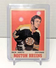1970-71 O-Pee-Chee Hockey #135 Rick Smith Rookie Card Boston Bruins. rookie card picture