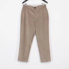 Ami Elasticated Corduroy Trousers Beige Size 38FR 28 US