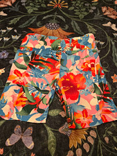 NOBO No Boundaries Girls Bermuda Shorts Floral Multicolor Size M 7-9