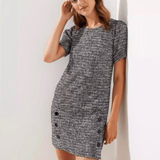 NWT Ann Taylor Loft Tweed shift dress size 12P