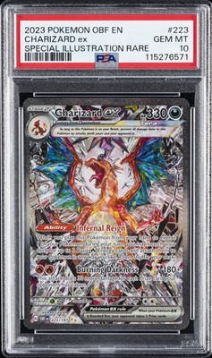 2023 POKEMON OBF EN-OBSIDIAN FLAMES #223 CHARIZARD EX PSA 10 | eBay