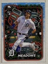 2024 Topps Holiday Baseball Parker Meadows RC Card #H149 Complete Your Set! ⚾️