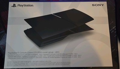 Original Sony PS5 Slim Konsolen-Cover - Midnight Black - NEU
