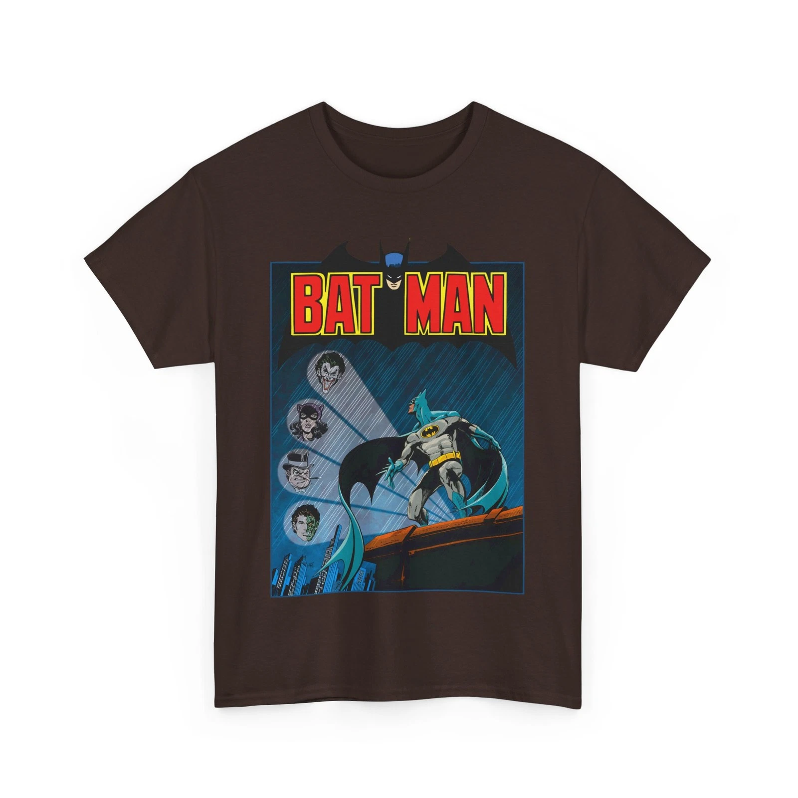Batman T-Shirt - DC Comics - Catwoman, Joker, Two-Face, Penguin - Bronze Age Art