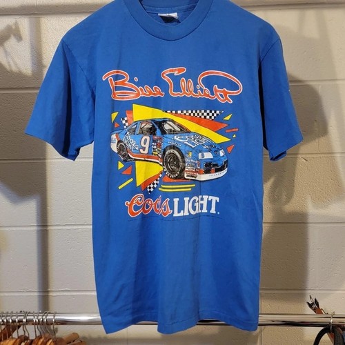 Nascar Bill Elliot X Coors short Sleeve royal color classic shirt