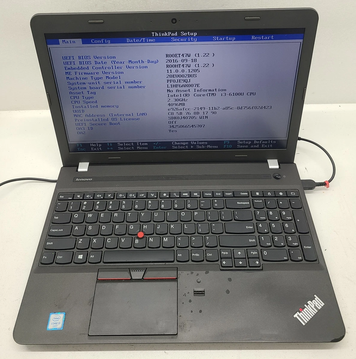 Lenovo Intel Core i3 6th Gen. PC Laptops & Netbooks 4 GB RAM for