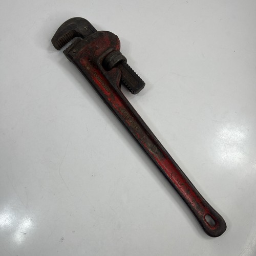 Vintage Ridgid 18" Pipe Wrench Heavy Duty Steel Made in USA
