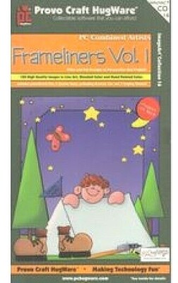 FRAMELINERS VOL. 1 Borders Frames Graphics Tags Provo Craft HugWare CD 16