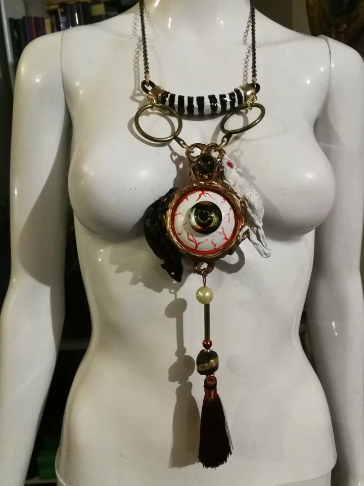 collar de joyería de lujo estilo vintage colgante mujer accesorios joyas dijes Foto 4 de 4