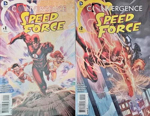 CONVERGENCE : SPEED FORCE COMPLETE COMIC SET #1-2  DC  2015  NICE!!