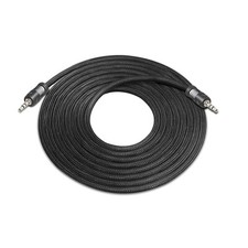 Recoil AC15 Audiophile Grade 15ft 3.5mm Auxiliary Cable, Triple-Shielded, Nylon