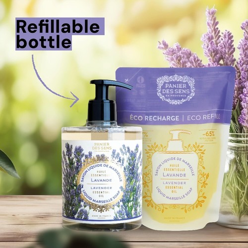 Traditional French Lavender Liquid Soap - 500ml - Natural, Hydrating & Gentle - Picture 9 of 10