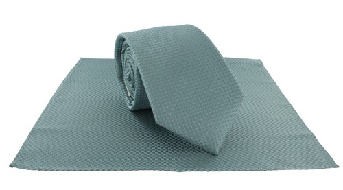 Michelsons of London Textured Geo Silk Tie & Pocket Square Set - Picture 34 of 40