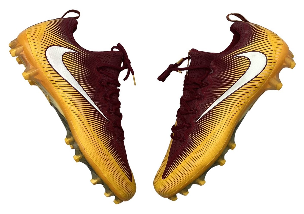 Nike Vapor Untouchable Pro Football Cleats Maroon Gold White