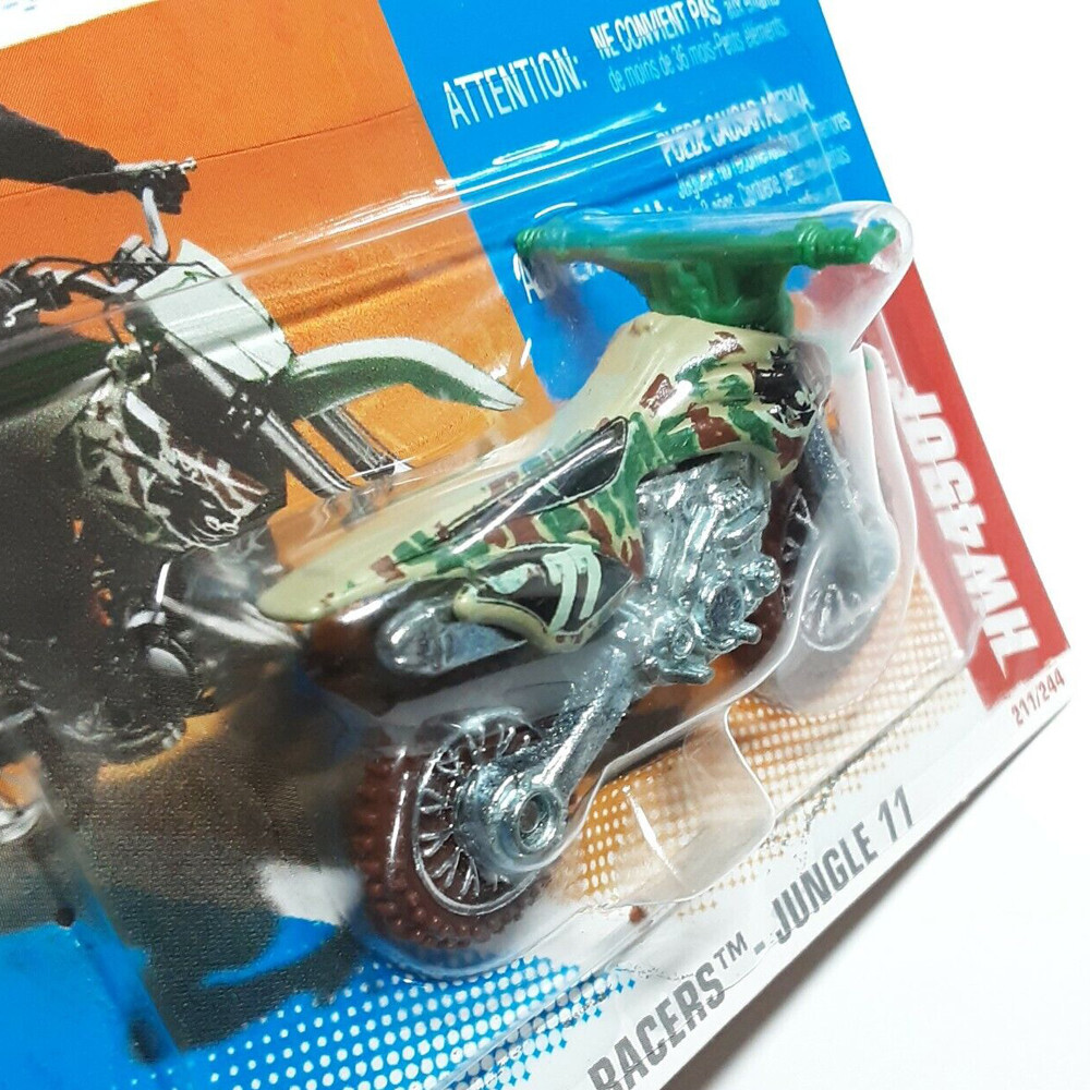 Hot Wheels HW450F Dirt Bike Thrill Racers Jungle 11 SHORT CARD