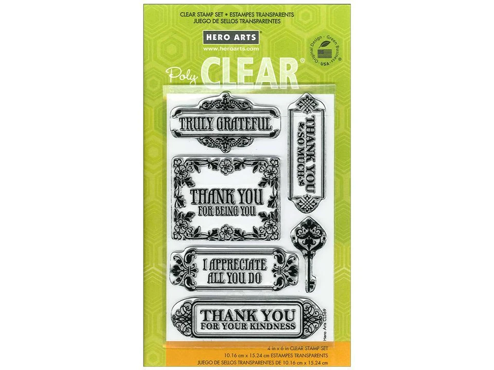 Lote de estampillas transparentes Hero Arts polietileno para elegir Foto 4 de 4