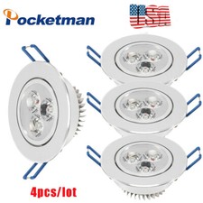4/10PC 9W/15W Downlight Dimmable LED Recessed Ceiling Light Fixture Spot Lamp US