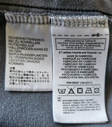 ADIDAS ORIGINAL RARE GREY TRACKSUIT ZIPPED TOP/JACKET 11/12YRS LIME BLACK COLLAR - Picture 15 of 18