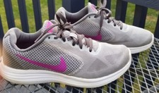 Nike Women's Revolution 3 819303-009 Running Shoes Sneakers Gray Size 8 Comfort