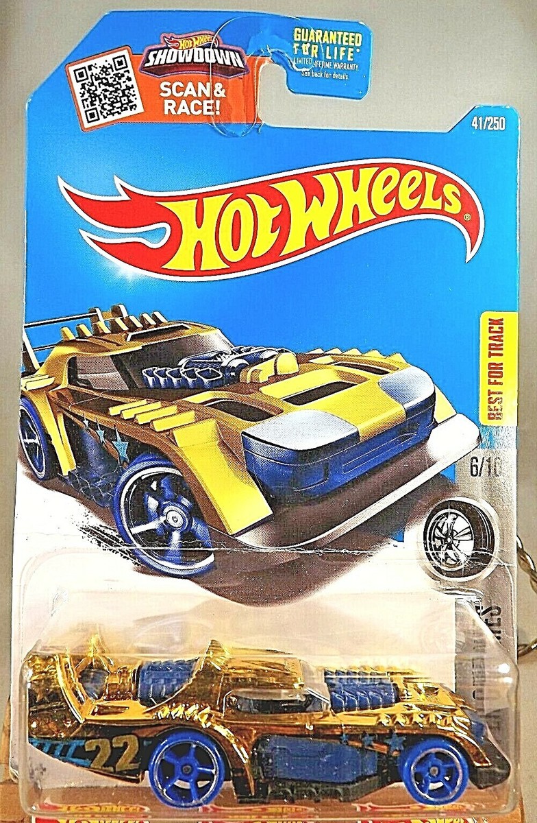 2016 Hot Wheels #41 Super Chromes 6/10 TWO TIMER Gold Variation w