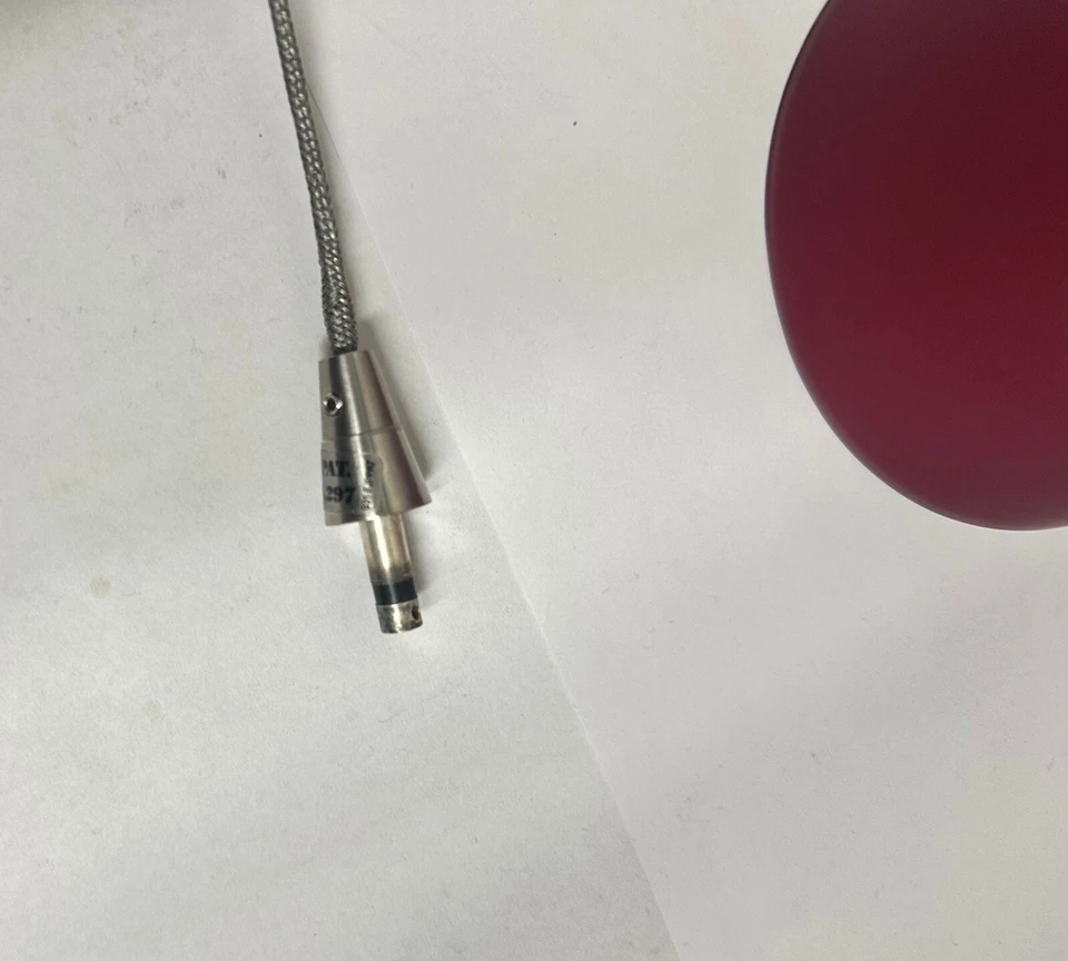 TECH LIGHTING 700FJCONRS CONE RED GLASS WITH SATIN NICKEL PENDANT ASSEMBLY - Image 4 of 4