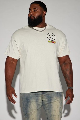 Dragon Ball Z Mens Dragon Ball Z Squad Graphic Cream Shirt New 3XL - 第 1/6 張圖片