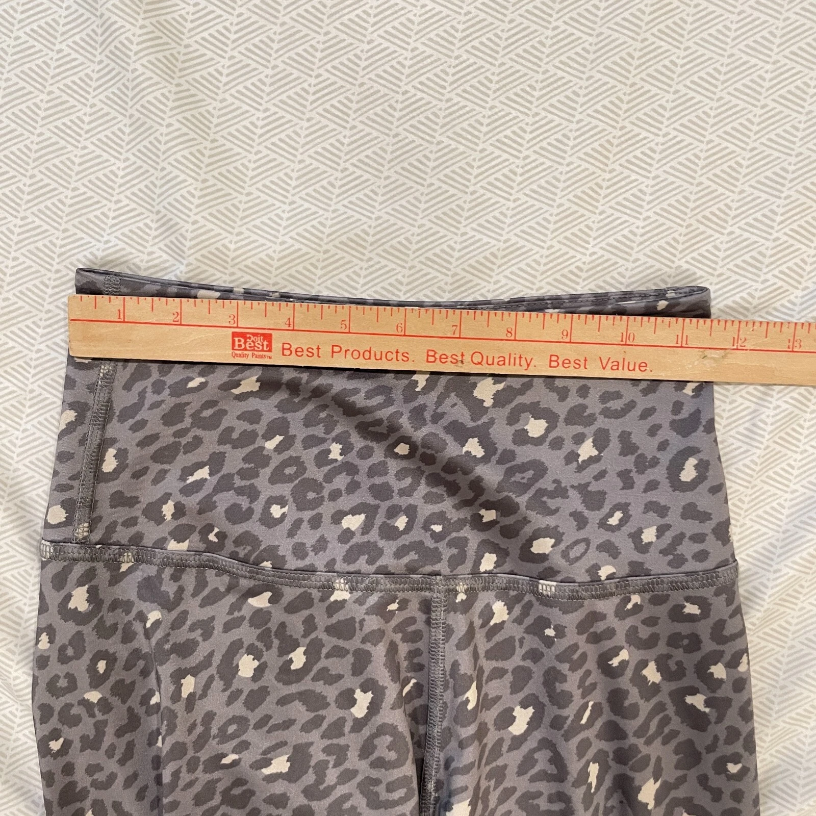 beyond-yoga leopard print yoga stretchy lounge leggings