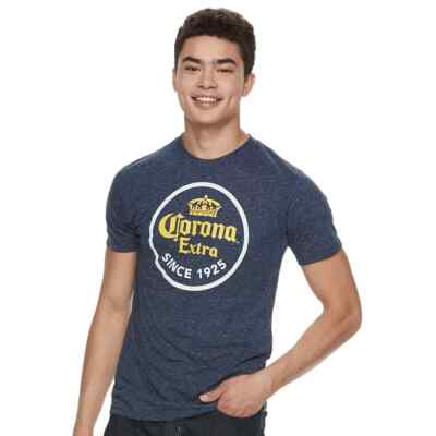Corona Extra Mens Corona Extra Since 1925 Speckled Navy Heather Shirt New S-2XL