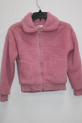 EPIC THREADS GIRLS SOLID FLEECE JACKET, PINK, MEDIUM - NEW WITHOUT TAG 14146