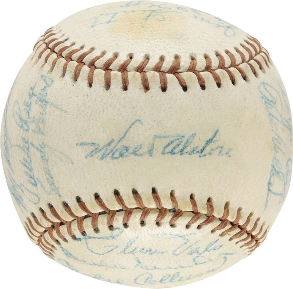1957 Brooklyn Dodgers Team Signed Baseball Sandy Koufax Roy