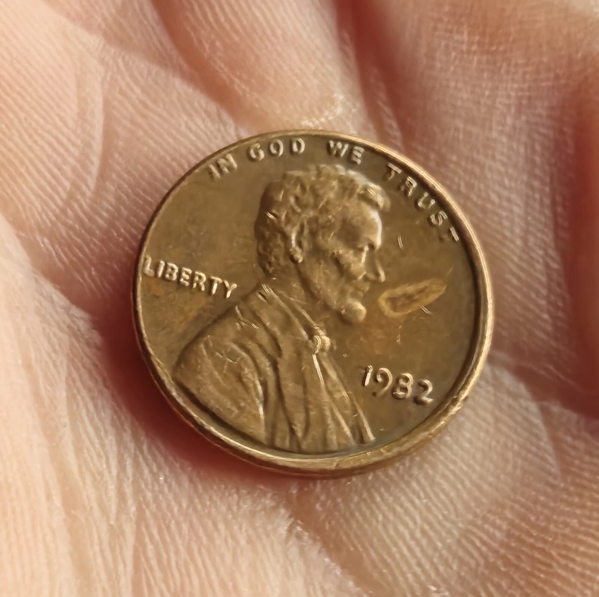 1982 No Mint Mark, LG Date,3.11 g MULTIPLE ERRORS Lincoln Penny