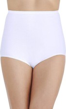 5 Pc Vanity Fair Cotton Briefs 15318 Star WHITE Size- 5 6 7 8 9 10  5 EA