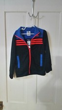 New ADIDAS Boy's Polyester Full Zip-Up Track Jacket  childrens 5 NWT