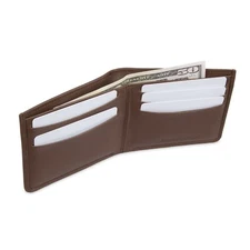 Leather Wallet Damen Hastings Slim-Tab Duo Fold Tan Same Day Ship Fathers Day !