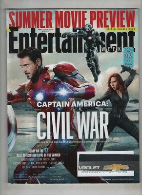 Entertainment Weekly 4/16, Robert Downey Jr., Bürgerkrieg, Cover 3 von 4, April 2016