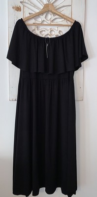 black bardot dress size 20