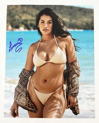 Lorena Duran Signed 8x10 Photo SI Swimsuit Model 4 COA