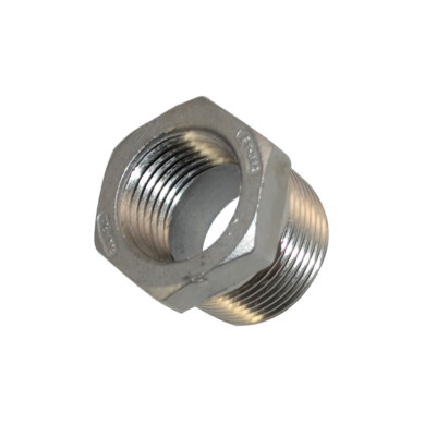 3/4  male to 1/2'' female NPT Reducing bush Pipe Reducer Fitting Connectorn SS