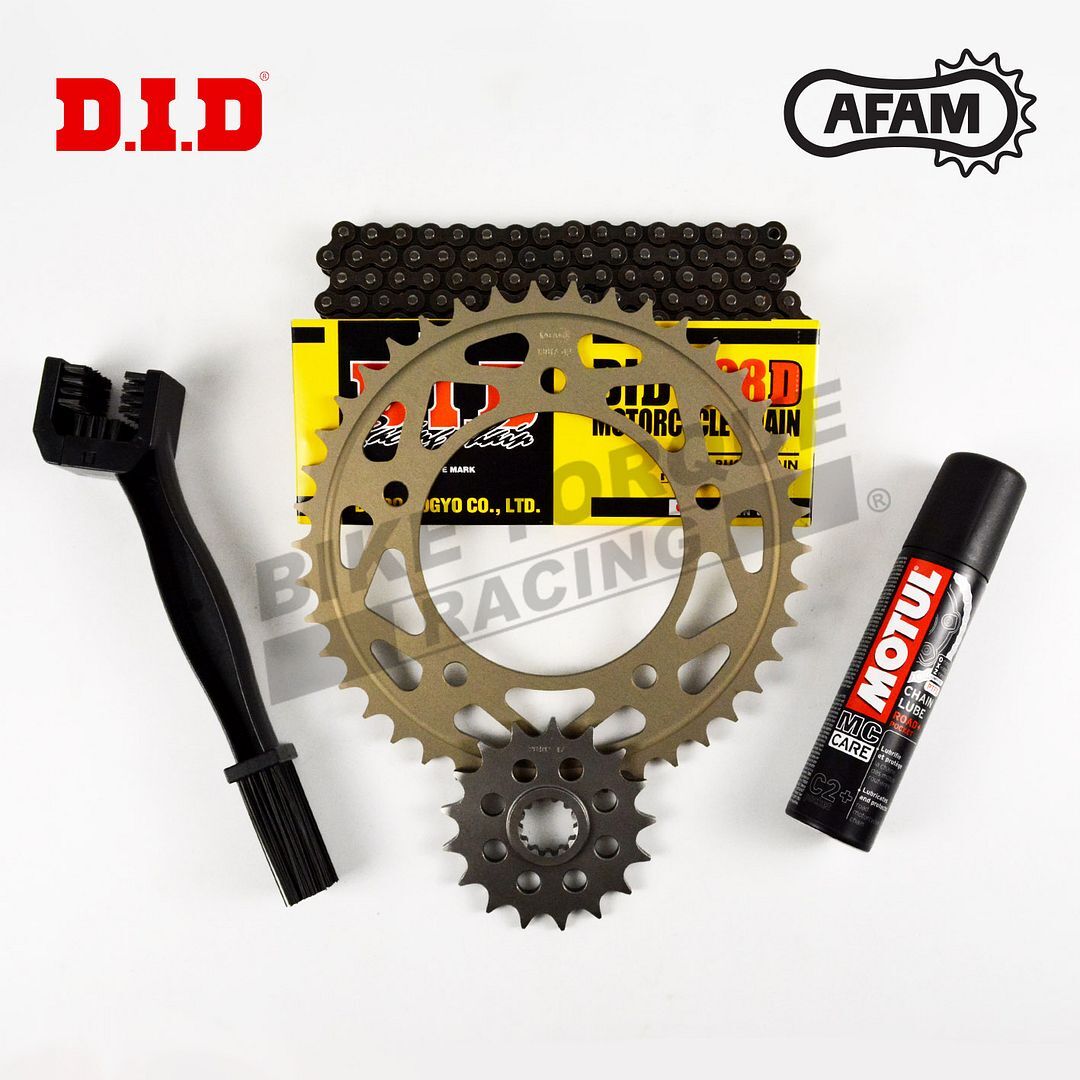 DID AFAM Chain & Sprocket Kit (Alloy Rear) fits Kawasaki KX65 20022022