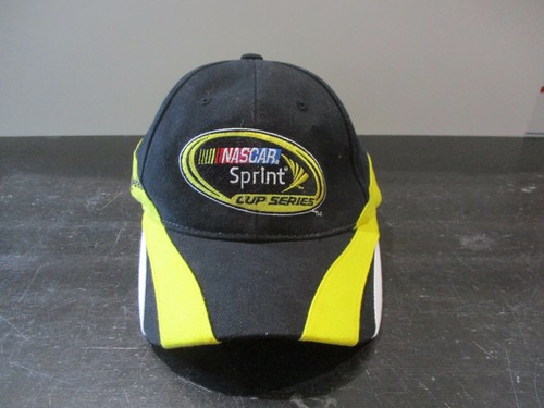 VINTAGE Nascar Hat Cap Black Yellow 