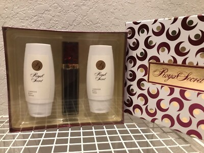 NEW Vintage Royal Secret Gift Set 3.3 oz Cologne Spray, Body Cream, Body Polish
