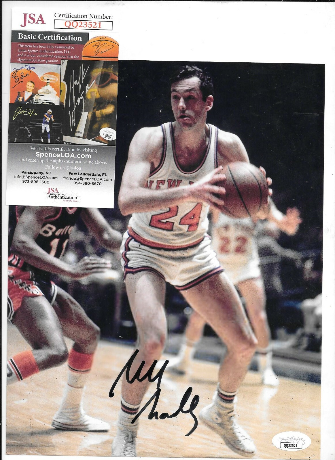 Bill Bradley Autographed Memorabilia | Signed Photo, Jersey, Collectibles &  Merchandise