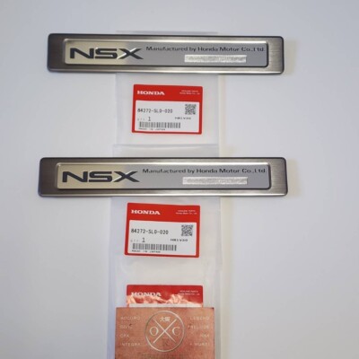 2x Genuine OEM 91-05 Honda Acura NSX Door Plate Emblem Side Sill